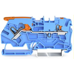 WAGO 2-Leiter-Durchgangsklemme mit Hebel und Drücker...