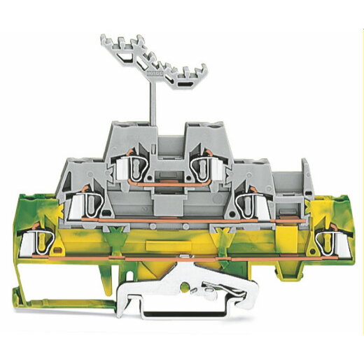 WAGO Dreistockklemme 280-557 grün-gelb/grau/grau