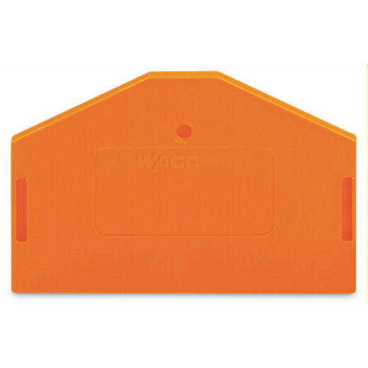 WAGO Abschlussplatte u. Zwischenplatte 281-313 für 3Leiter orange