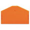 WAGO Abschlussplatte u. Zwischenplatte 281-313 für 3Leiter orange