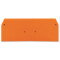 WAGO Abschlussplatte u. Zwischenplatte 281-326 für 3Leiter orange