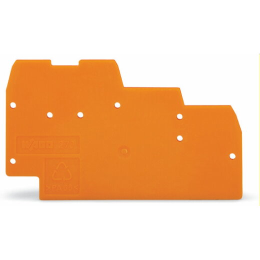 WAGO Abschlussplatte u. Zwischenplatte 270-319 grau