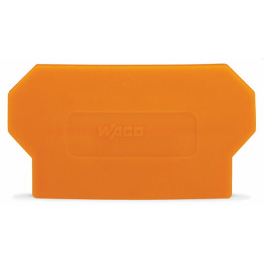 WAGO Trennwand 283-327 überstehend orange