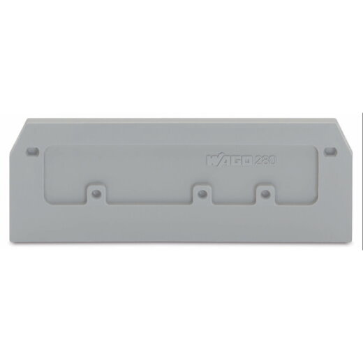 WAGO Abschlussplatte u. Zwischenplatte 280-374 grau