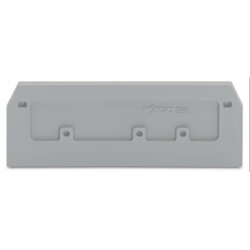 WAGO Abschlussplatte u. Zwischenplatte 280-374 grau