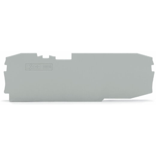 WAGO Abschlussplatte u. Zwischenplatte 2006-1691 grau