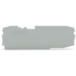 WAGO Abschlussplatte u. Zwischenplatte 2006-1691 grau