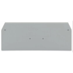 WAGO Abschlussplatte u. Zwischenplatte 281-324 grau