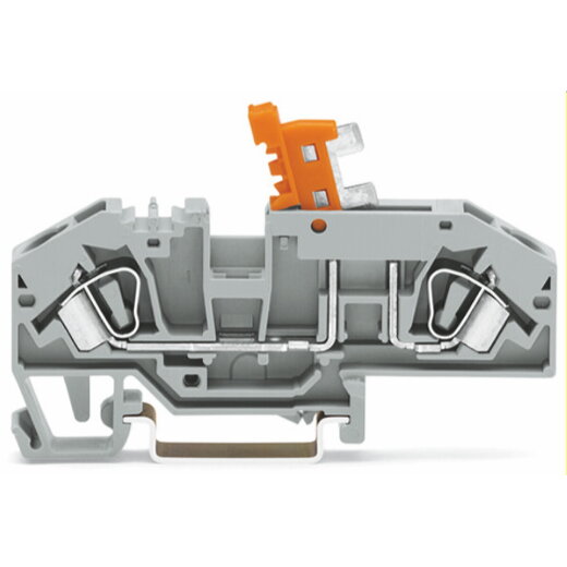 WAGO 2 Leiter Trennklemme 282-697 grau mit Prüfmöglichkeit
