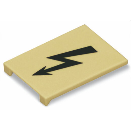 WAGO Warnabdeckung 285-420 mit schwarzen Blitz