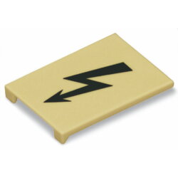 WAGO Warnabdeckung 285-420 mit schwarzen Blitz