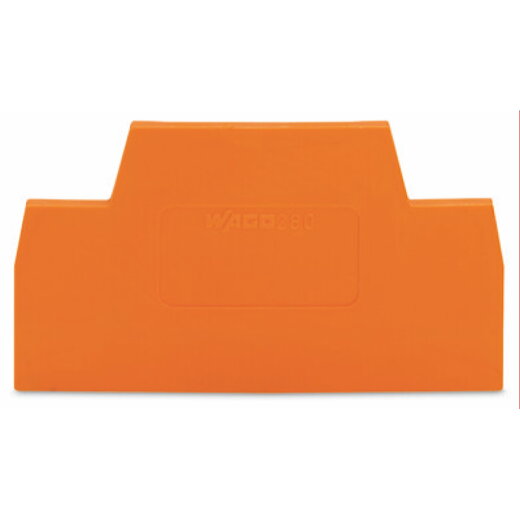 WAGO Abschlussplatte u. Zwischenplatte 280-341 orange