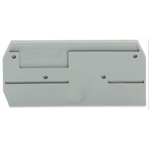 WAGO Abschlussplatte u. Zwischenplatte 880-325 grau