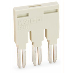 WAGO Kammbrücke 870-408 8fach lichtgrau