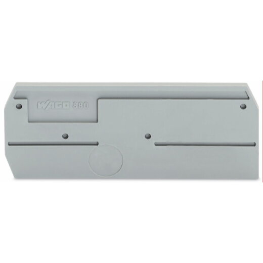 WAGO Abschlussplatte u. Zwischenplatte 880-308 grau