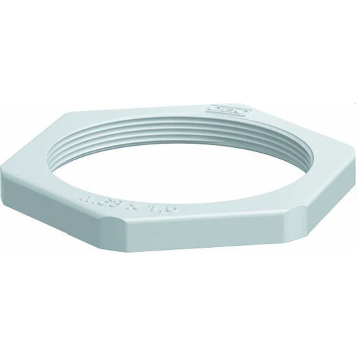 OBO Gegenmutter 116 M M63 PS lichtgrau Polystyrol