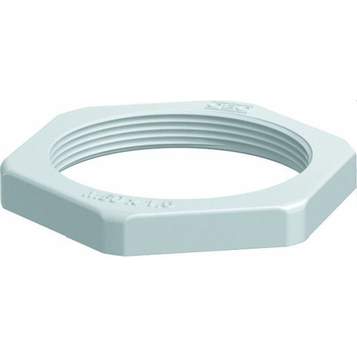 OBO Gegenmutter 116 M M50 PA lichtgrau Polyamid