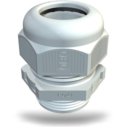 OBO Kabelverschraubung V-TEC PG21 silbergrau