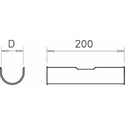 OBO Langwanne 2058/LW 50 44-50, 200mm