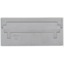 WAGO Trennwand 2 mm dick überstehend grau 284-326