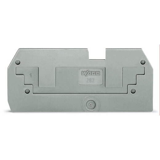 WAGO Reduzierabdeckplatte 1 mm dick in Verbindung mit 2-Leiter-Klemmen 282-901 grau 282-357