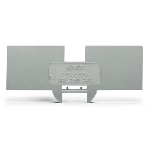 WAGO Reduzierabdeckplatte 1 mm dick in Verbindung mit 4-Leiter-Klemmen 280-633 orange 284-345