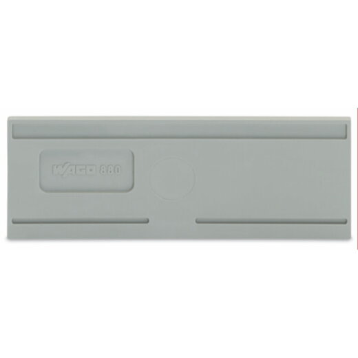 WAGO Trennwand 2 mm dick überstehend grau 880-309