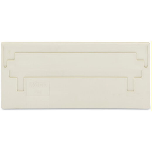 WAGO Trennwand 2 mm dick überstehend lichtgrau 284-331