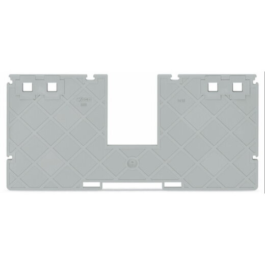 WAGO Trennwand mit Querverbinderspur 2 mm dick 157 mm breit grau 885-550