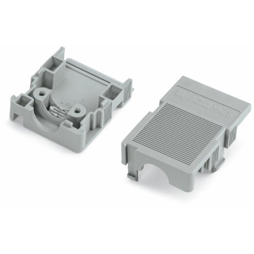 WAGO Zugentlastungsgehäuse für Feder- und Stiftleisten 2-teilig grau 232-663