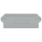 WAGO Trennwand 2 mm dick überstehend grau 279-337