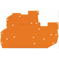 WAGO Abschluss- und Zwischenplatte 1 mm dick orange...