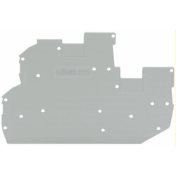 WAGO Abschluss- und Zwischenplatte 1 mm dick grau 2020-2291