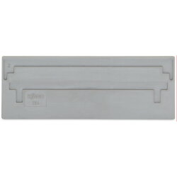 WAGO Trennwand 2 mm dick überstehend grau 284-309