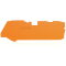 WAGO Abschluss- und Zwischenplatte 1 mm dick für 3-Leiter-Klemmen orange 2110-1392