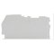 WAGO Abschluss- und Zwischenplatte 0,8 mm dick grau 2102-1291
