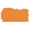 WAGO Abschluss- und Zwischenplatte 0,8 mm dick orange 2102-1292