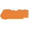 WAGO Abschluss- und Zwischenplatte 1 mm dick für 3-Leiter-Klemmen orange 2106-1392