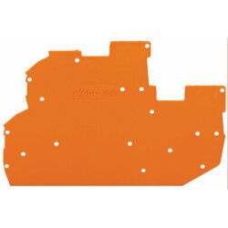 WAGO Abschluss- und Zwischenplatte 1 mm dick orange...