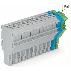 WAGO 1-Leiter-Federleiste Push-in CAGE CLAMP® 4 mm?...