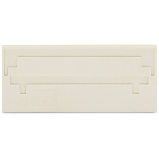 WAGO Trennwand 2 mm dick überstehend lichtgrau 282-331