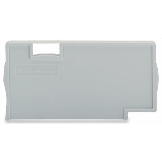 WAGO Trennplatte 2 mm dick überstehend grau 2004-1393