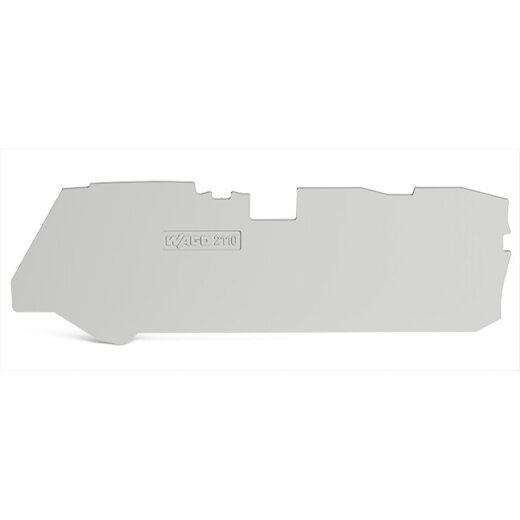 WAGO Abschluss- und Zwischenplatte 1 mm dick für 3-Leiter-Klemmen grau 2110-1391