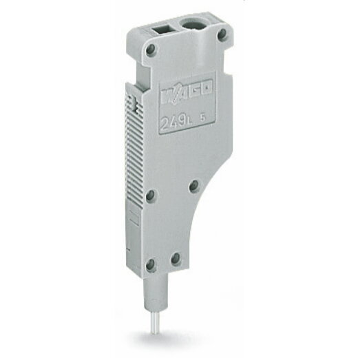 WAGO L-Prüfsteckermodul anreihbar mit federndem Kontaktstift grau 249-141