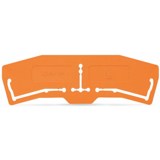 WAGO Trennwand 1 mm dick 3 mm überstehend orange 280-395
