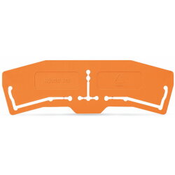 WAGO Trennwand 1 mm dick 3 mm überstehend orange...