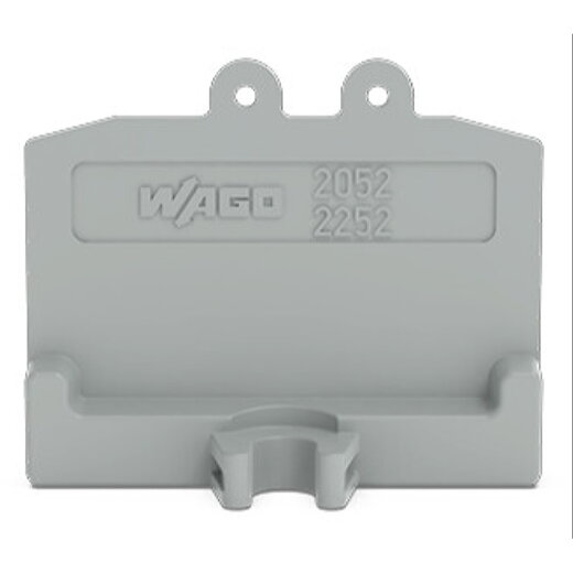 WAGO Abschlussplatte grau 2052-381