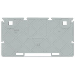 WAGO Trennwand 2 mm dick 110,3 mm breit grau 885-528