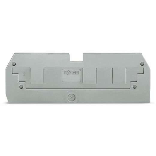 WAGO Reduzierabdeckplatte 1 mm dick in Verbindung mit 3-Leiter-Klemmen 284-681 grau 284-358
