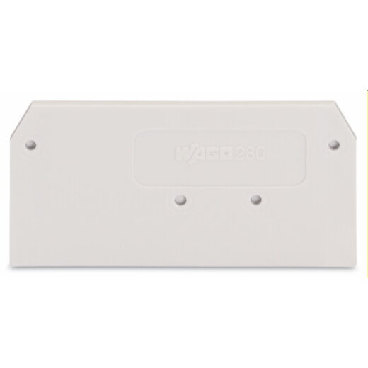 WAGO Abschluss- und Zwischenplatte 2,5 mm dick lichtgrau 280-356